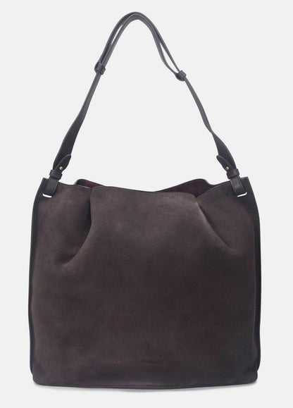 VINCE Women Ava Leather Bucket Bag in Handbags CACAO