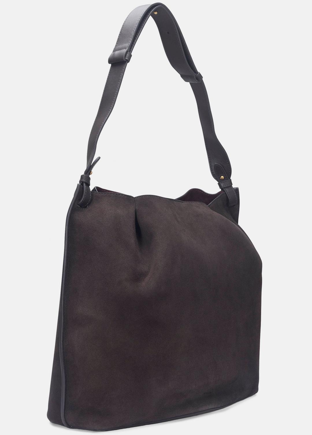 VINCE Women Ava Leather Bucket Bag in Handbags CACAO