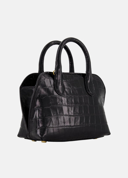 VINCE Women Delphine Croc-Embossed Leather Mini Bag in Matching Sets BLACK