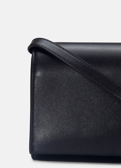 VINCE Women Leather Crossbody Wallet in Handbags BLACK
