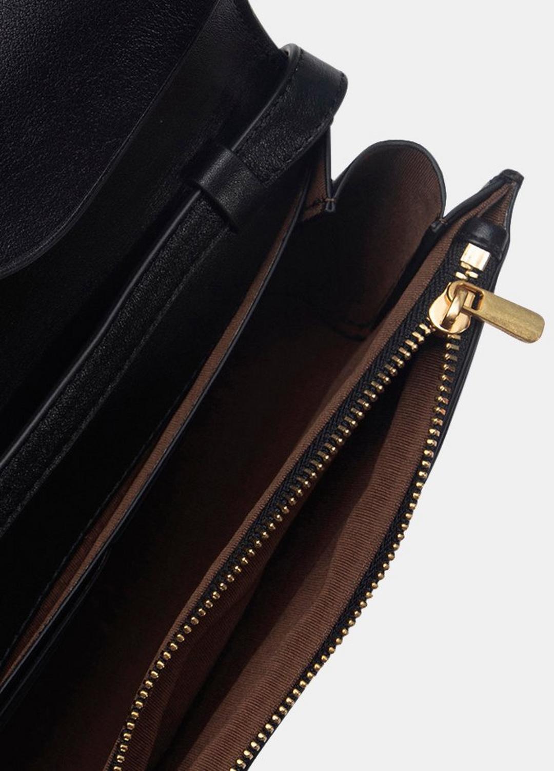 VINCE Women Leather Crossbody Wallet in Handbags BLACK
