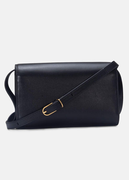 VINCE Women Leather Crossbody Wallet in Handbags BLACK