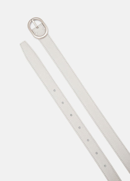 VINCE Women Women’s 20mm Stitched Lizard-Embossed Leather Belt in Belts HORCHATA