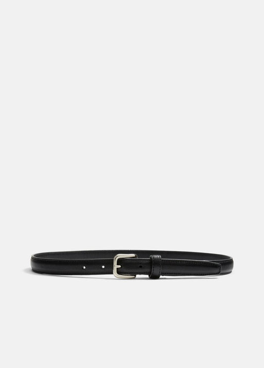 VINCE Women Women's Skinny Leather Belt in Accessories BLACK