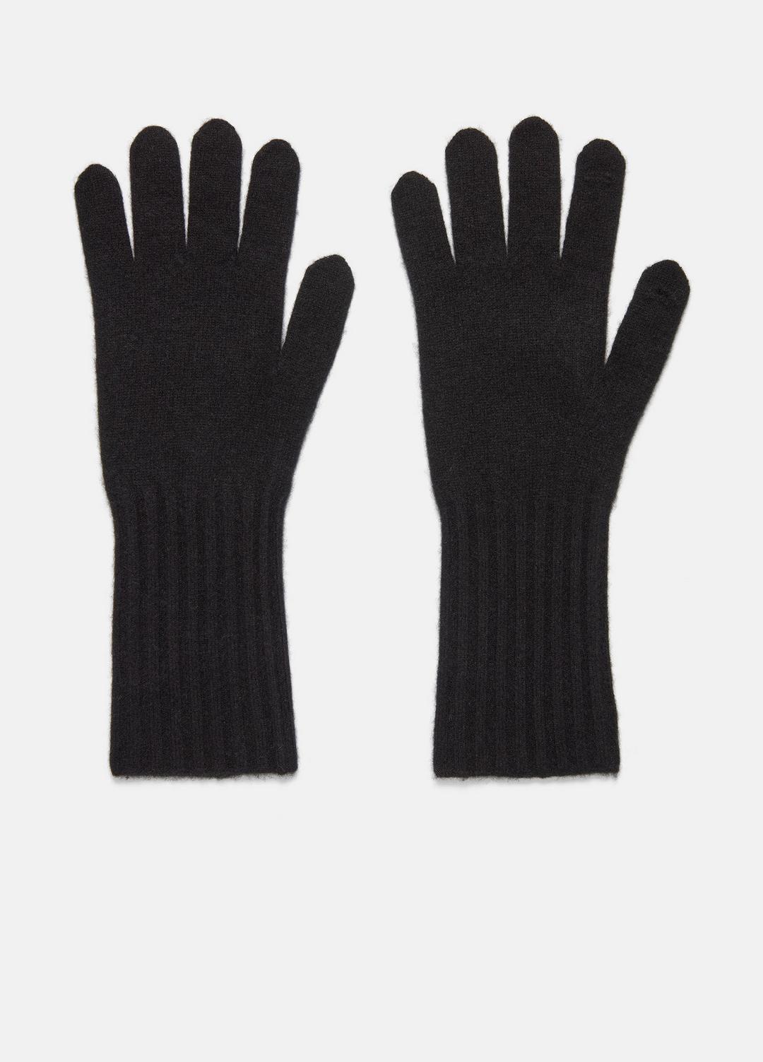 VINCE Women Plush Cashmere Gloves in Gloves BLACK
