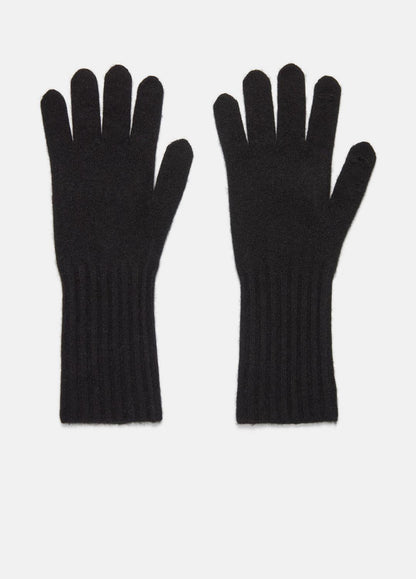 VINCE Women Plush Cashmere Gloves in Gloves BLACK