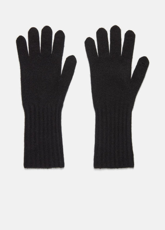 VINCE Women Plush Cashmere Gloves in Gloves BLACK