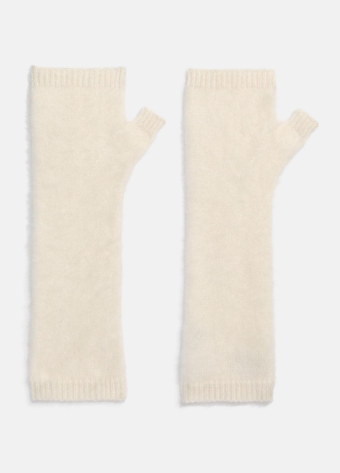 VINCE Women Brushed Cashmere Arm Warmers in Gloves IVORY