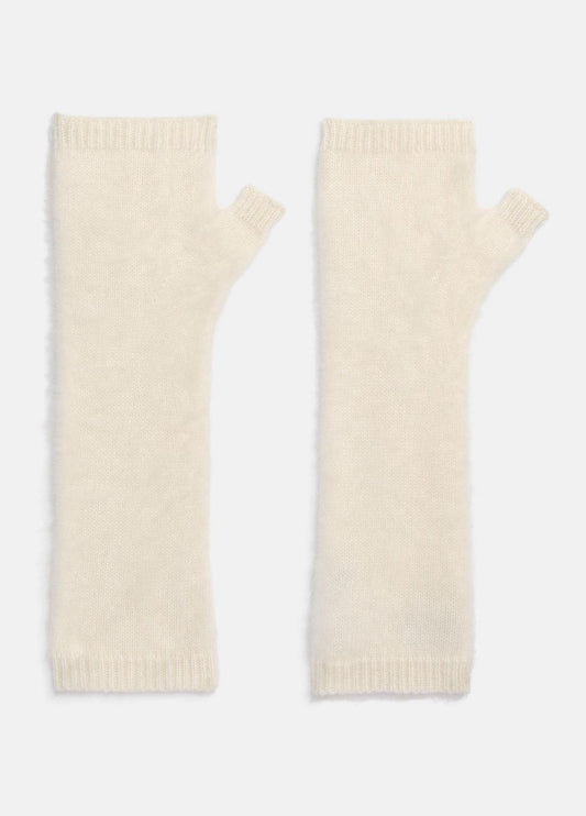 VINCE Women Brushed Cashmere Arm Warmers in Gloves IVORY