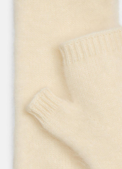 VINCE Women Brushed Cashmere Arm Warmers in Gloves IVORY