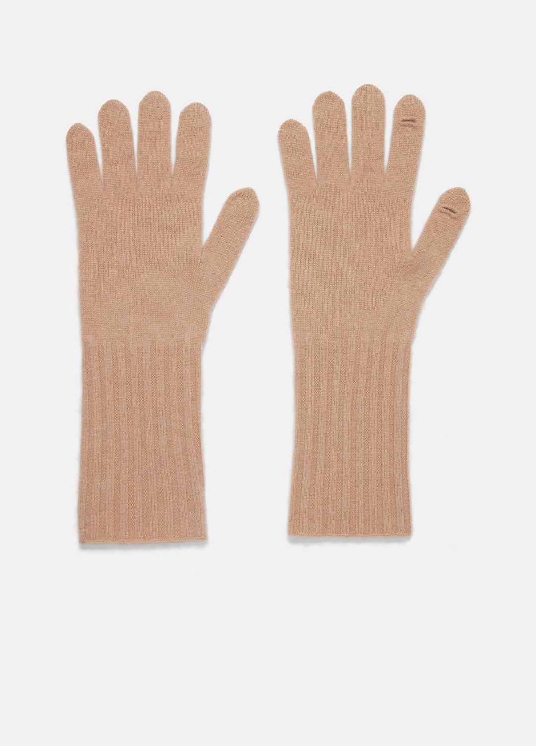 VINCE Women Plush Cashmere Gloves in Gloves CAMEL