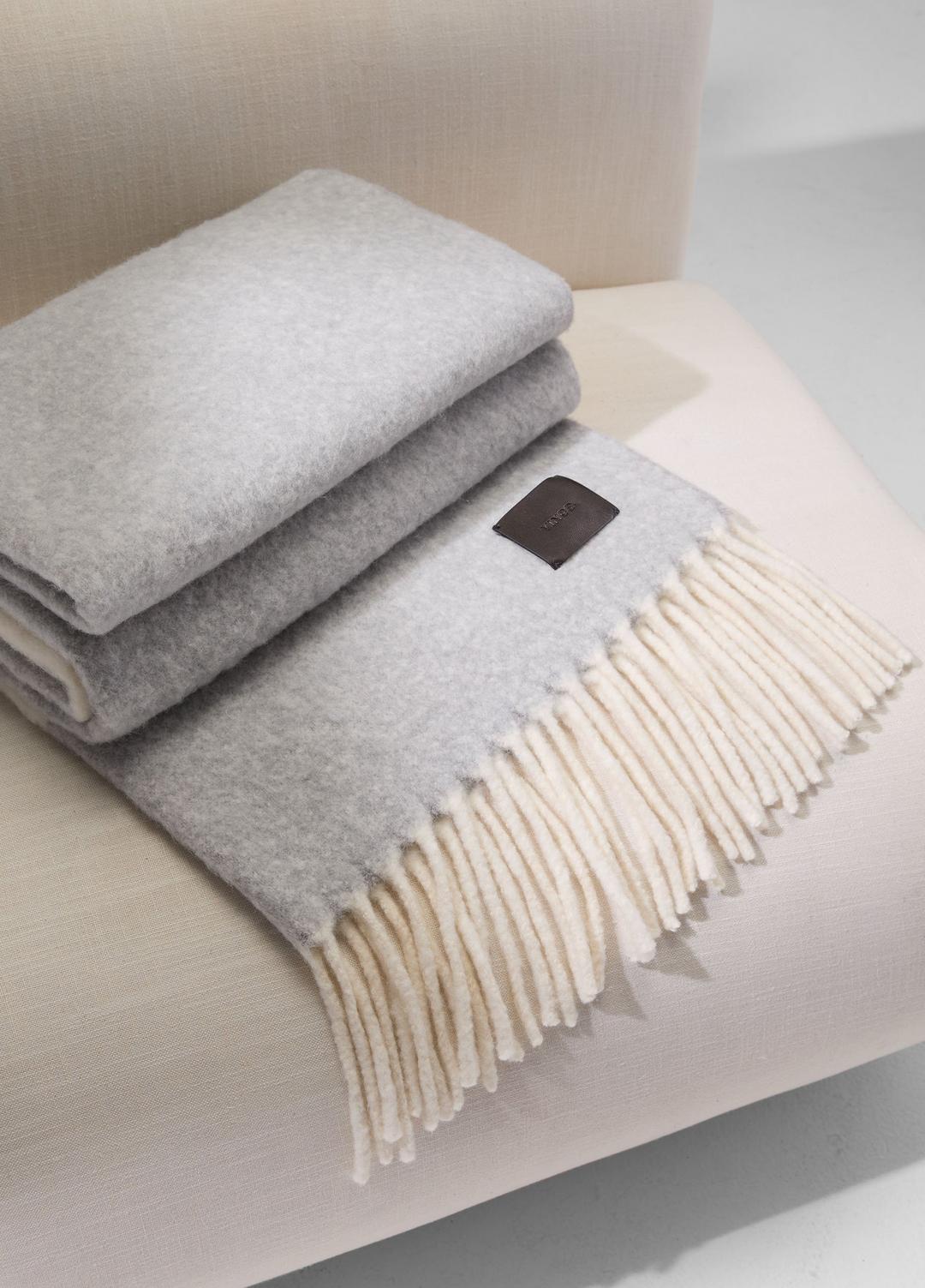 VINCE Women Brushed Alpaca-Blend Throw in Pillows & Blankets MEDIUM HEATHER GREY