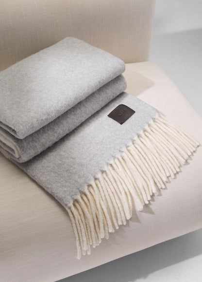 VINCE Women Brushed Alpaca-Blend Throw in Pillows & Blankets MEDIUM HEATHER GREY