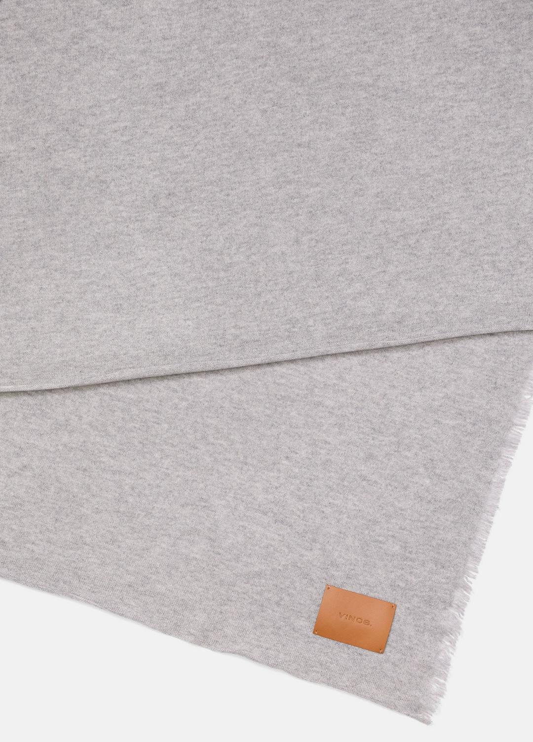 VINCE Women Cashmere Reverse Jersey Throw in Pillows & Blankets HEATHER GREY