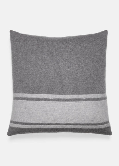 VINCE Women Cashmere Jersey Stripe Pillow in Pillows & Blankets MEDIUM HEATHER GREY