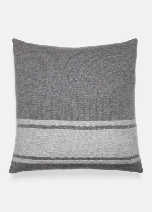 VINCE Women Cashmere Jersey Stripe Pillow in Pillows & Blankets MEDIUM HEATHER GREY
