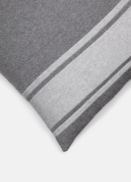 VINCE Women Cashmere Jersey Stripe Pillow in Pillows & Blankets MEDIUM HEATHER GREY