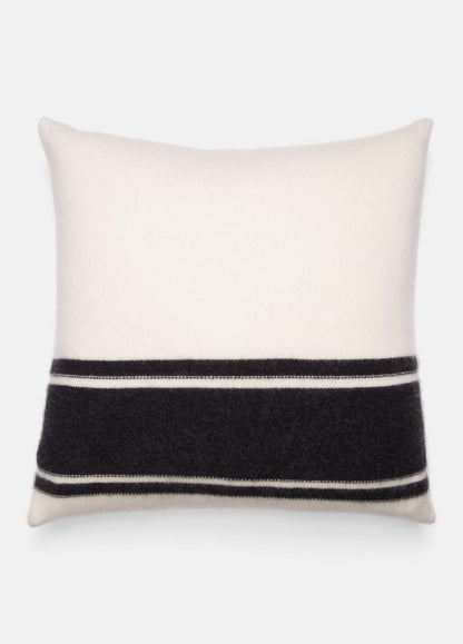 VINCE Women Cashmere Jersey Stripe Pillow in Pillows & Blankets BLANC