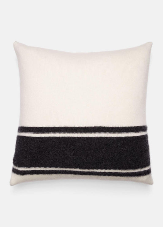 VINCE Women Cashmere Jersey Stripe Pillow in Pillows & Blankets BLANC