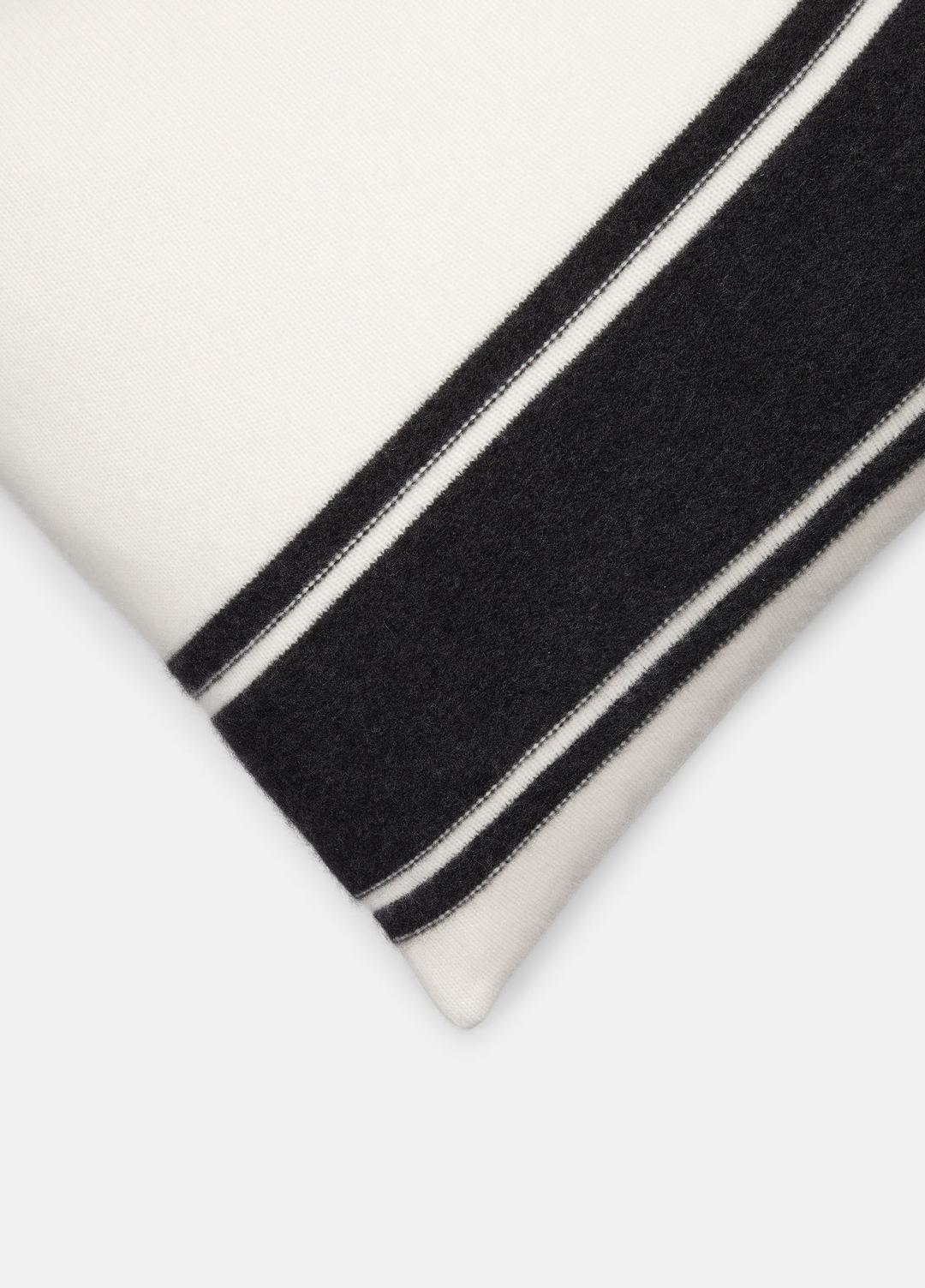 VINCE Women Cashmere Jersey Stripe Pillow in Pillows & Blankets BLANC