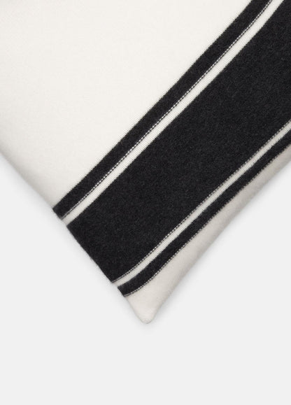 VINCE Women Cashmere Jersey Stripe Pillow in Pillows & Blankets BLANC