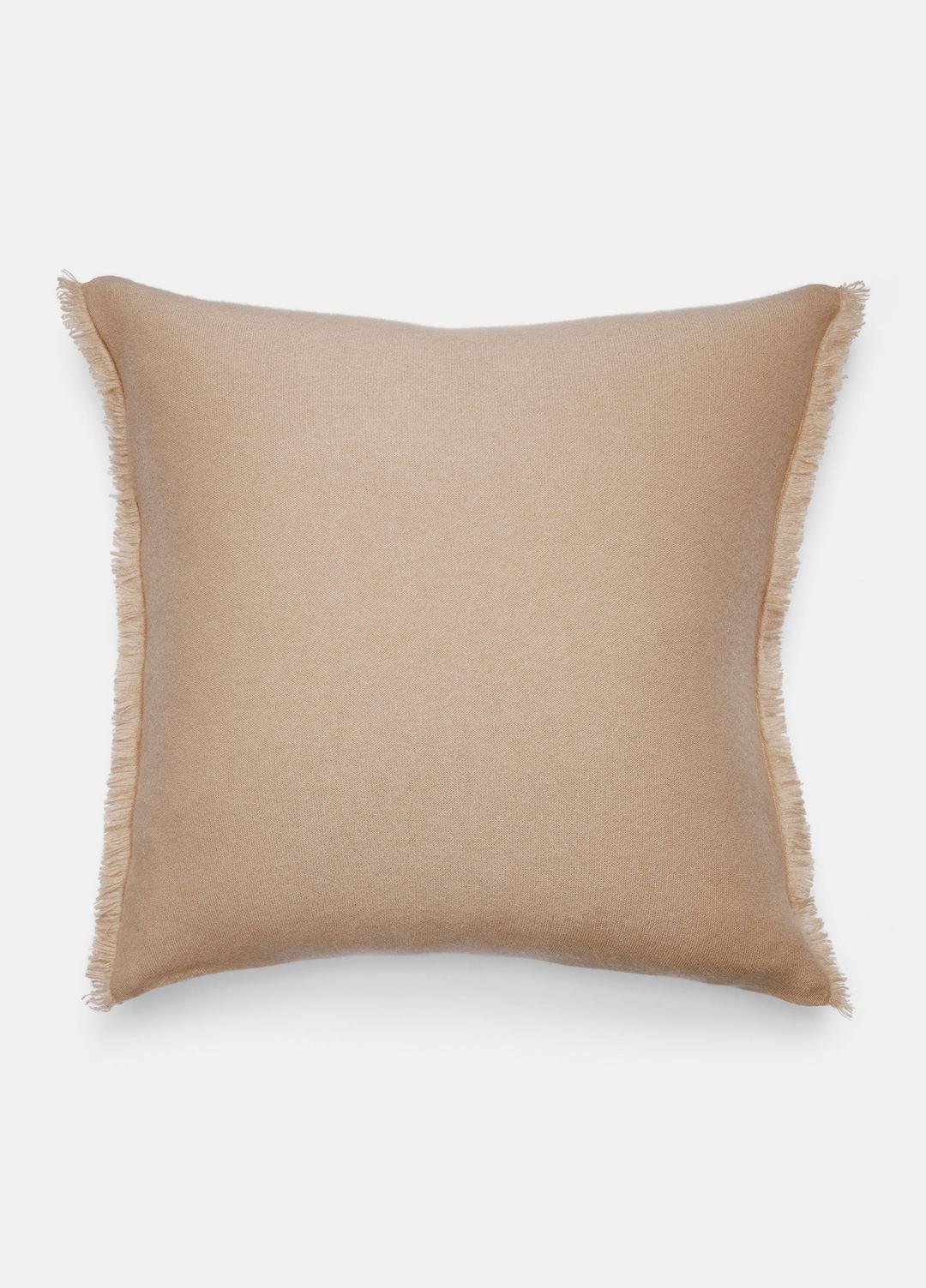VINCE Women Cashmere Reverse Jersey Pillow in Pillows & Blankets CAMEL