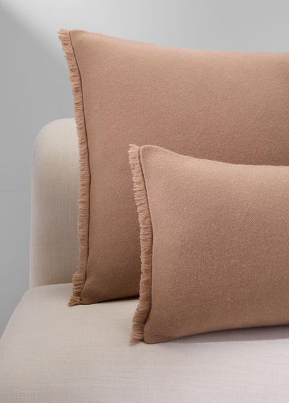 VINCE Women Cashmere Reverse Jersey Pillow in Pillows & Blankets CAMEL