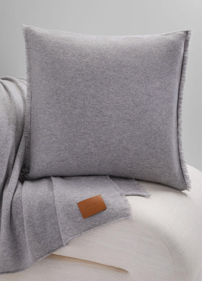VINCE Women Cashmere Reverse Jersey Pillow in Pillows & Blankets HEATHER GREY