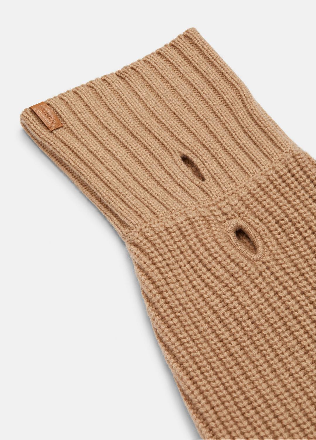 VINCE Women Wool and Cashmere Shaker-Stitch Dog Sweater in Dog Accessories CAMEL