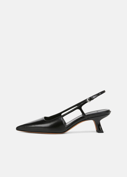 VINCE Women Bianca Leather Slingback Heel in Vince Products Women BLACK