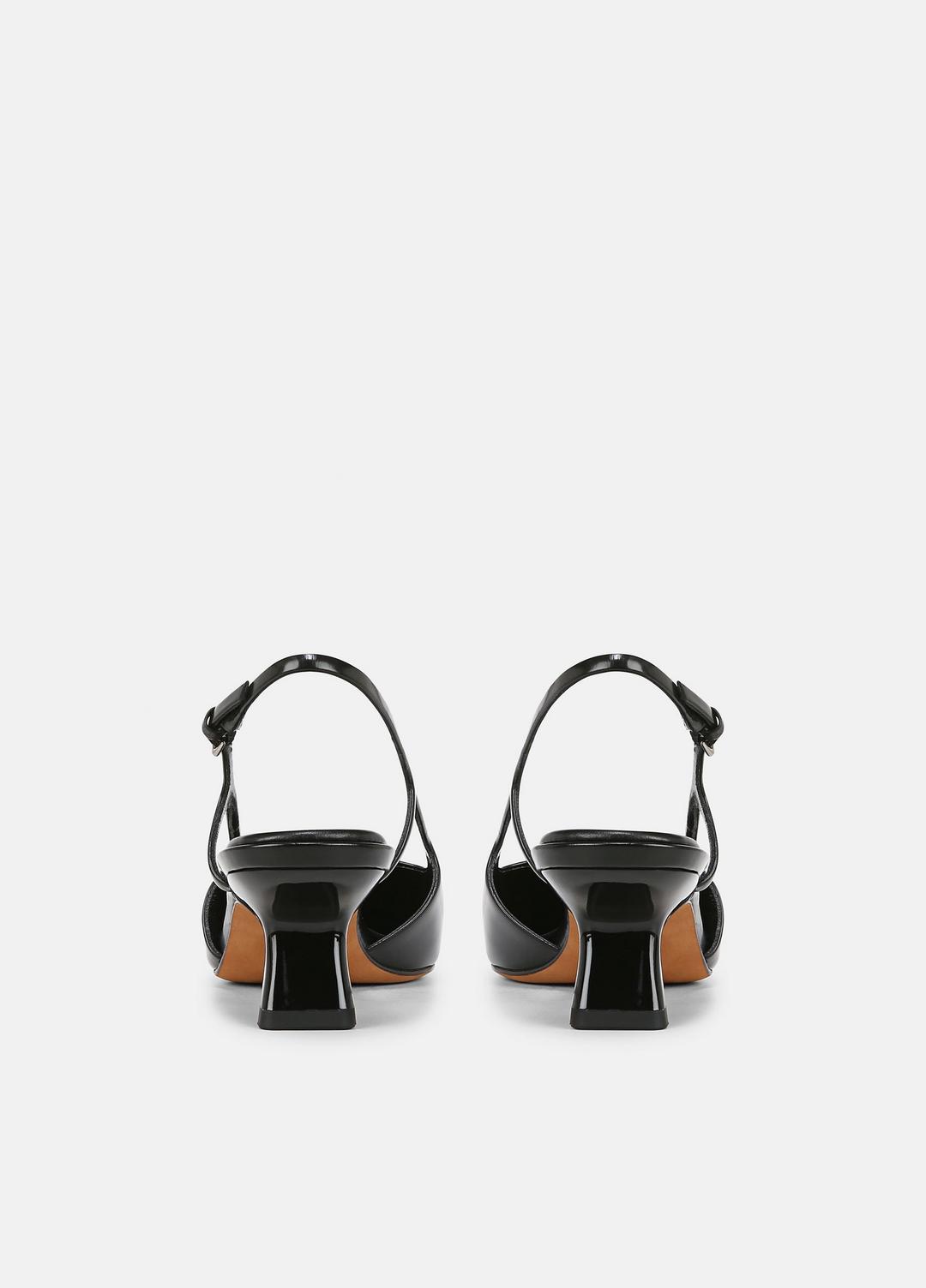 VINCE Women Bianca Leather Slingback Heel in Vince Products Women BLACK