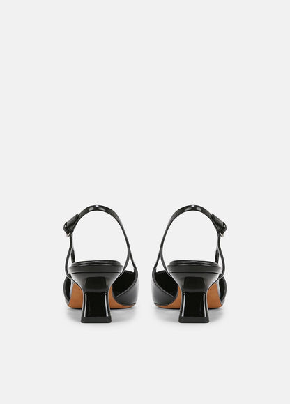 VINCE Women Bianca Leather Slingback Heel in Vince Products Women BLACK