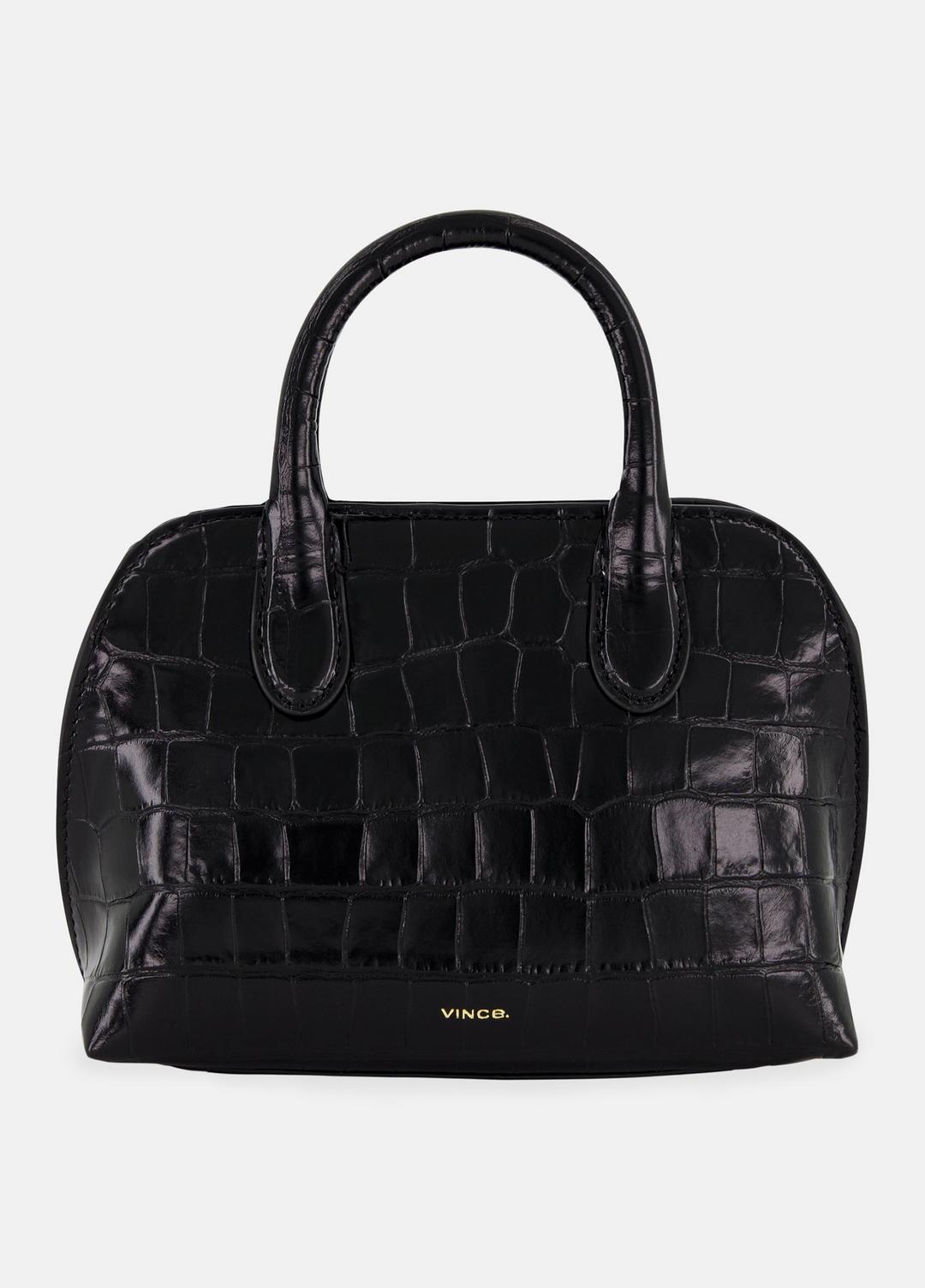 VINCE Women Delphine Croc-Embossed Leather Mini Bag in Matching Sets BLACK