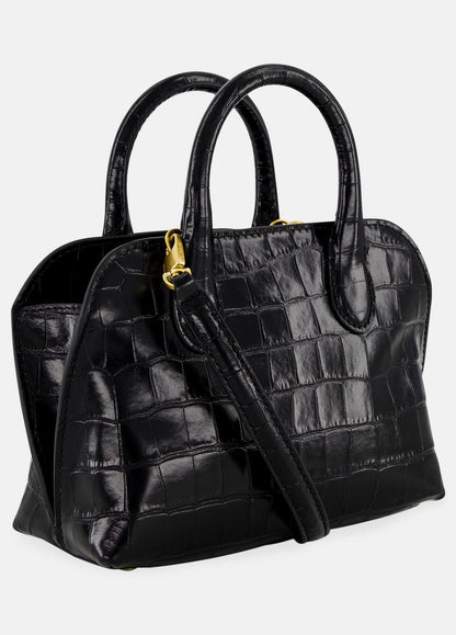 VINCE Women Delphine Croc-Embossed Leather Mini Bag in Matching Sets BLACK