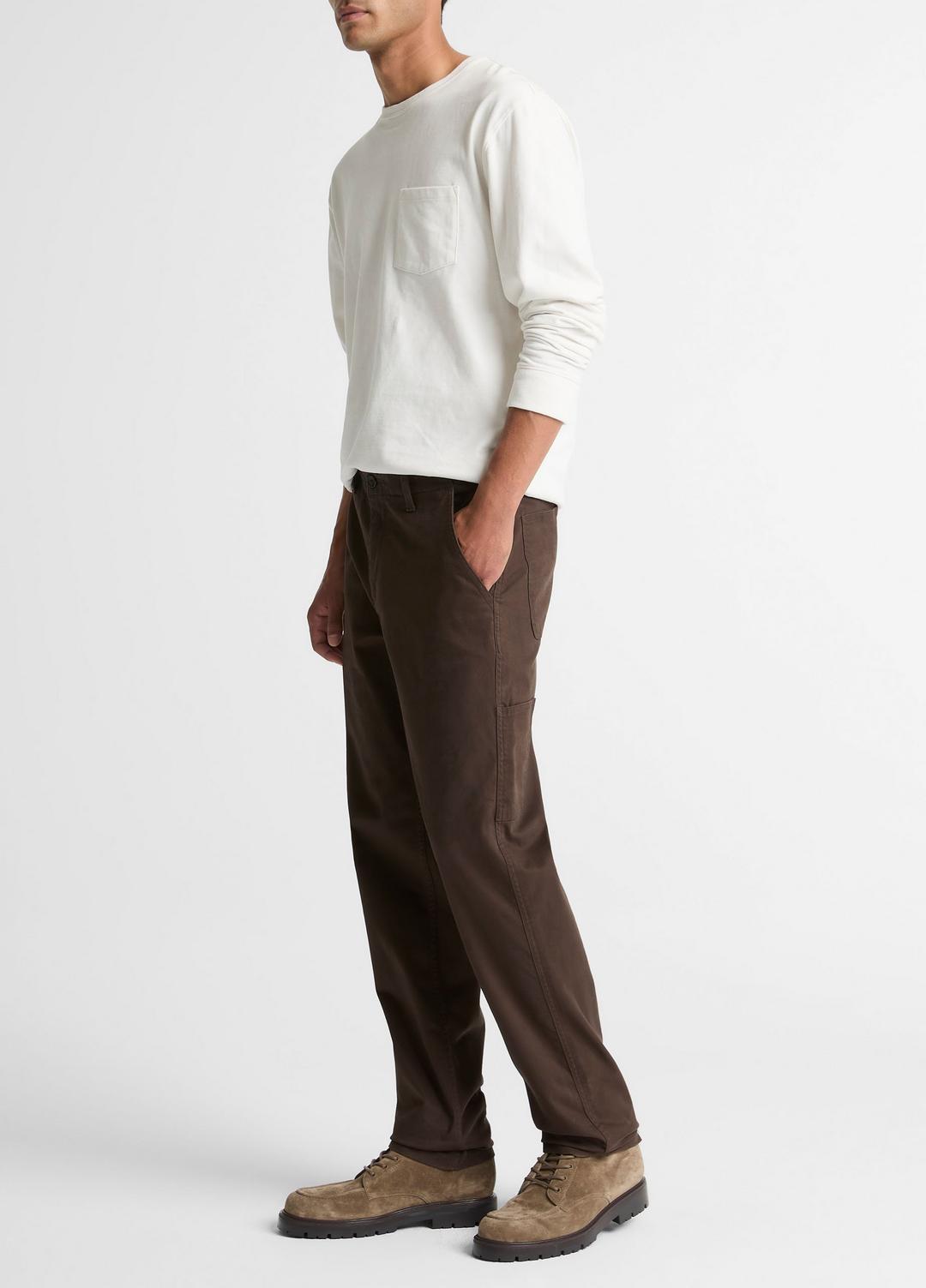 VINCE Men Owen Athletic Stretch-Cotton Utility Pant in Trousers MISSION