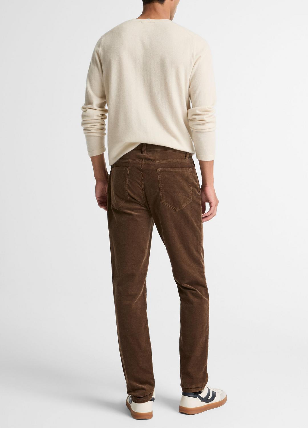 VINCE Men Dylan Slim 5-Pocket Stretch-Cotton Corduroy Pant in Trousers LIGHT MISSION