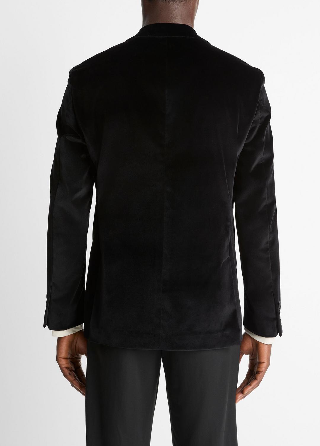VINCE Men Cotton Velvet Classic Sport Coat in Blazers BLACK