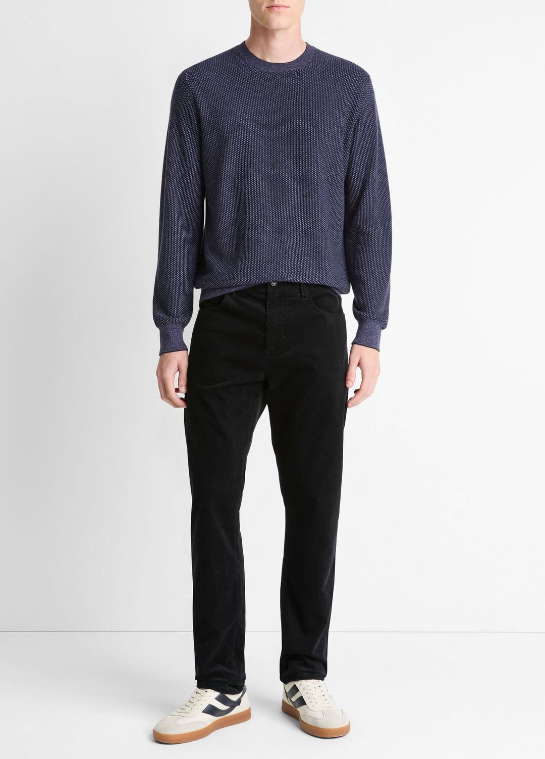 VINCE Men Dylan Slim 5-Pocket Stretch-Cotton Corduroy Pant in Trousers BLACK