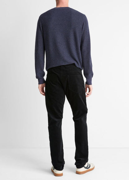 VINCE Men Dylan Slim 5-Pocket Stretch-Cotton Corduroy Pant in Trousers BLACK