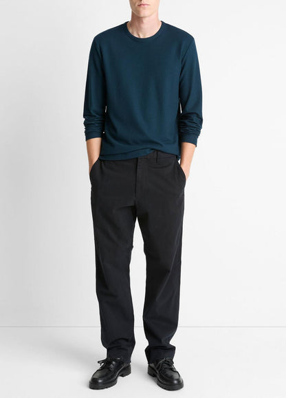 VINCE Men Pima Cotton Piqué Long-Sleeve T-Shirt in Long Sleeve RAPIDS