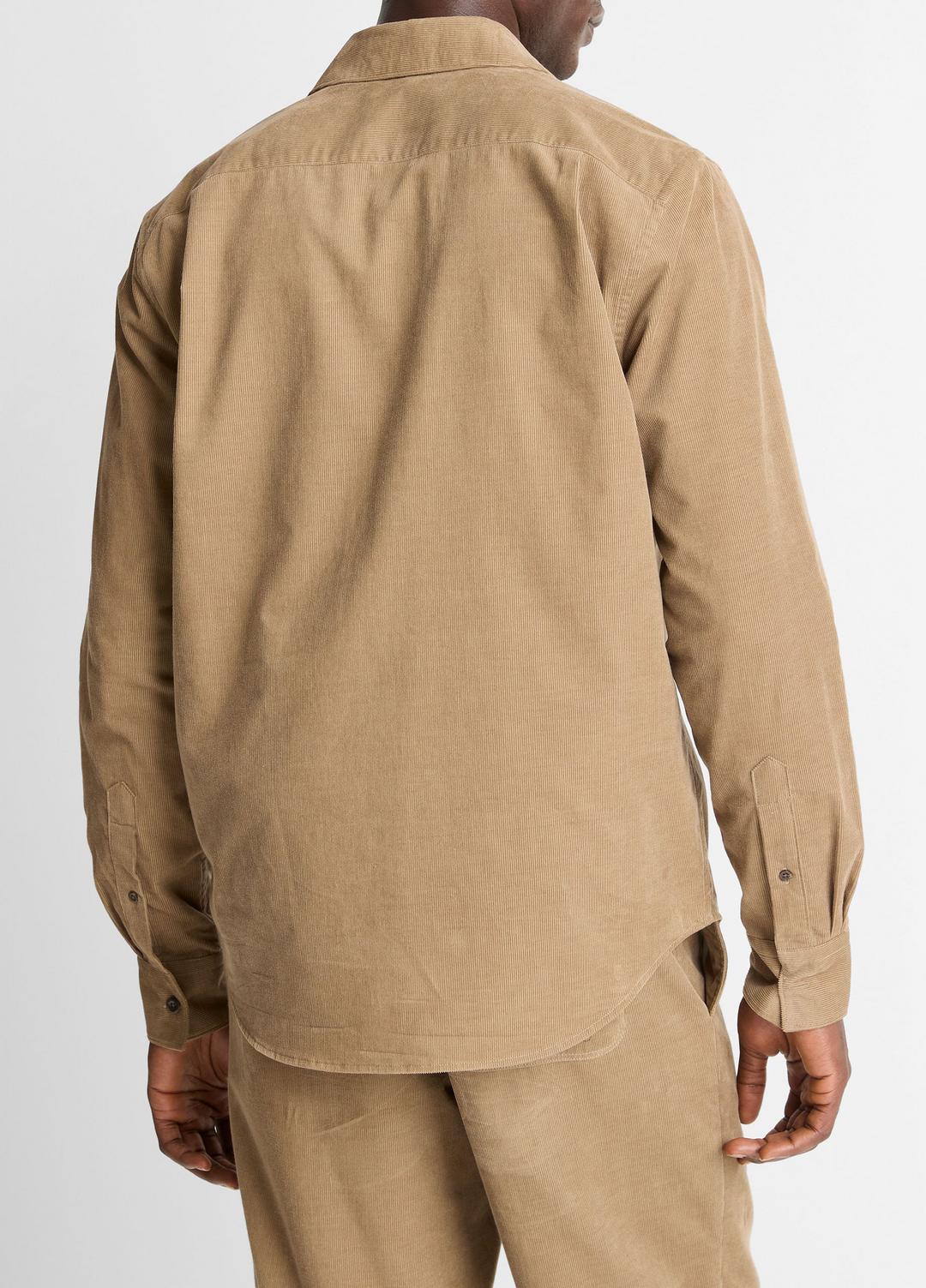 VINCE Men Italian Cotton Corduroy Button-Front Shirt in Long Sleeve TETON