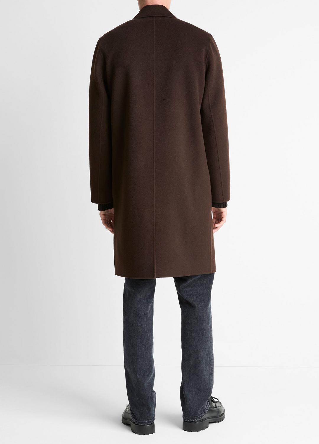 VINCE Men Splittable Wool-Cashmere Single-Breasted Topcoat in Coats MISSION