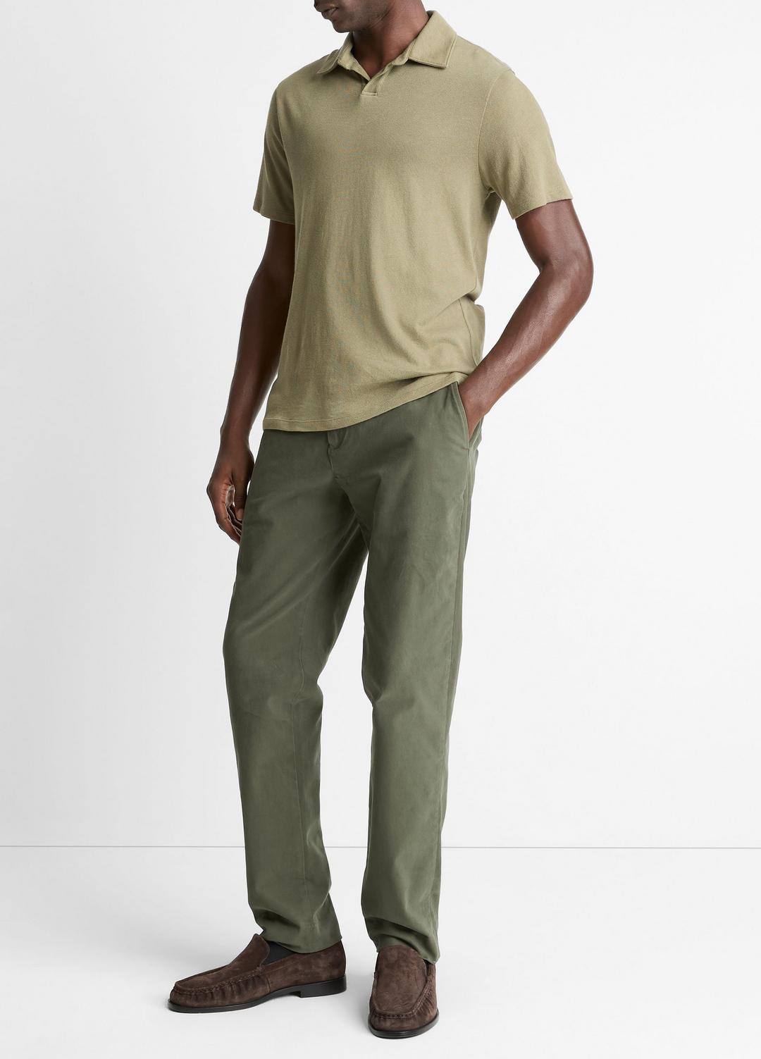 VINCE Men Owen Athletic Stretch-Cotton Pant in Trousers SYCAMORE