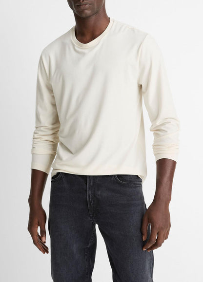 VINCE Men Triblend Jersey Long-Sleeve T-Shirt in Long Sleeve BONE