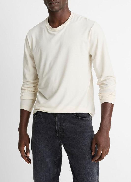 VINCE Men Triblend Jersey Long-Sleeve T-Shirt in Long Sleeve BONE