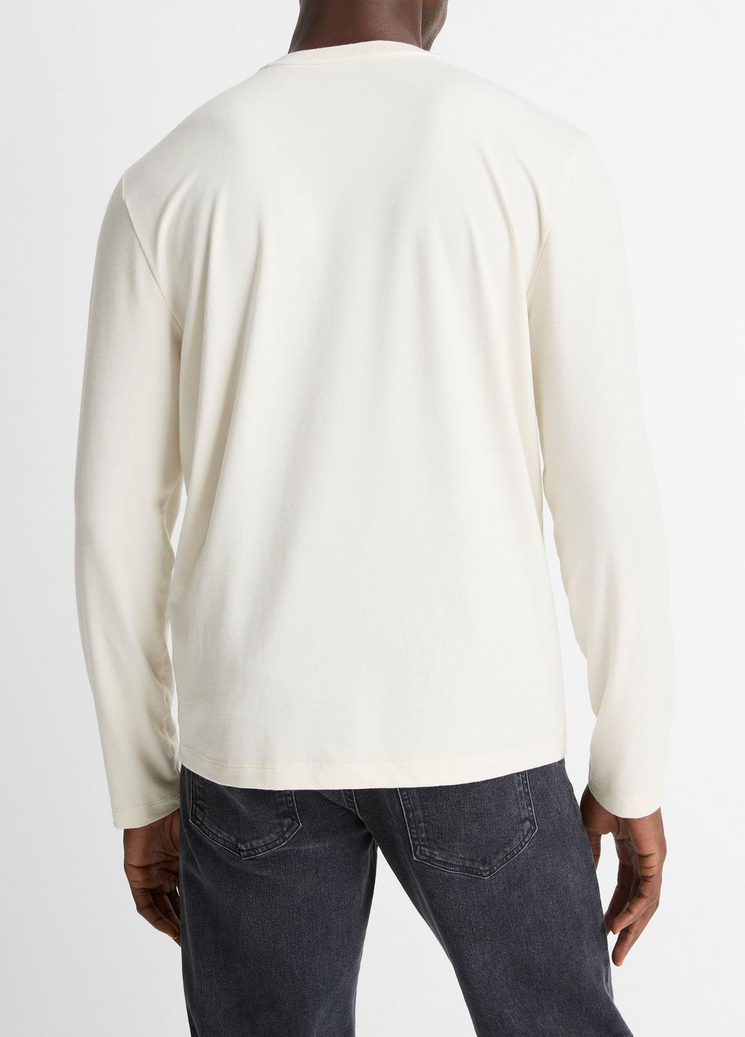VINCE Men Triblend Jersey Long-Sleeve T-Shirt in Long Sleeve BONE