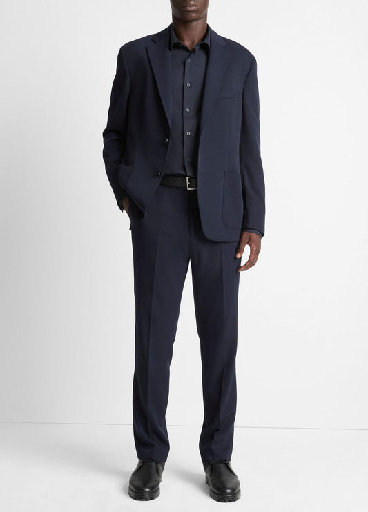 VINCE Men Stretch-Wool Classic Pant in Trousers COASTAL BLUE