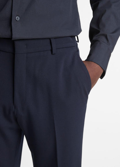 VINCE Men Stretch-Wool Classic Pant in Trousers COASTAL BLUE