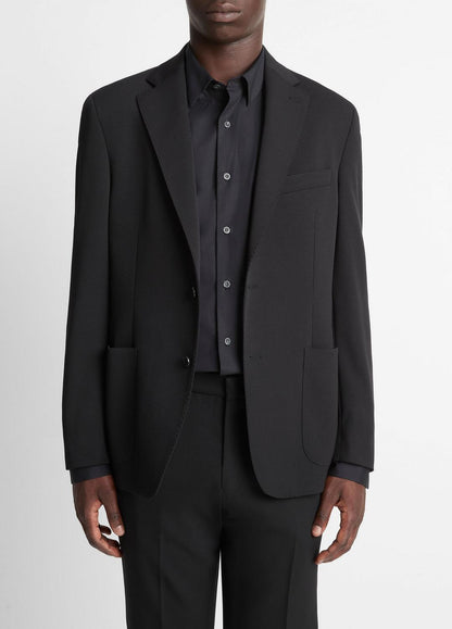 VINCE Men Stretch-Wool Relaxed Sport Coat in Blazers BLACK