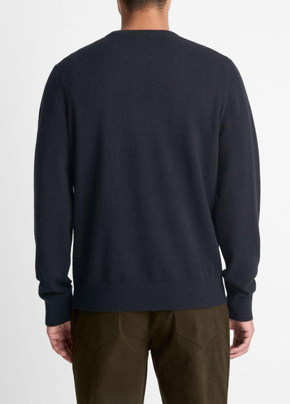 VINCE Men Cashmere Crew Neck Sweater in Crew Neck COASTAL BLUE